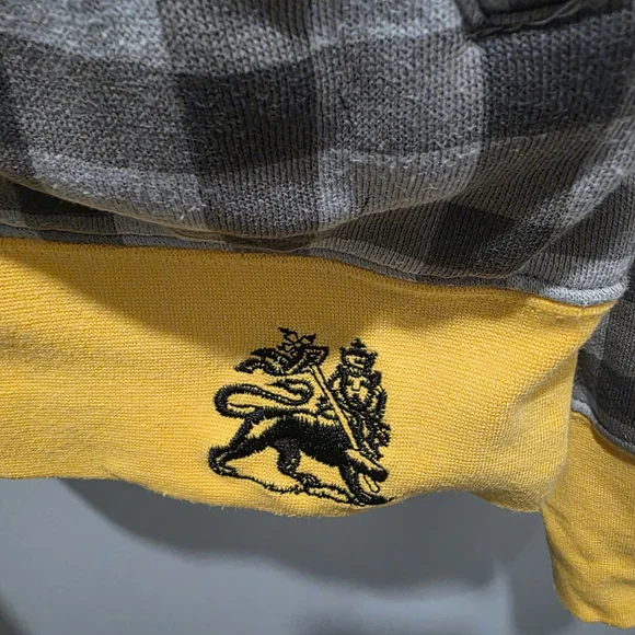 Zion Rootswear Gray and Yellow Bob Marley Hoodie - Picture 3 of 12